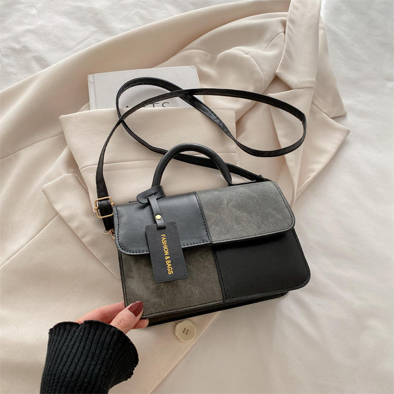 2026 New Woman's Handbags Stitching Color Lady's Shoulder Bags Fashion Woman's Crossbody Bags